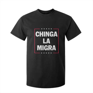 Funny Chinga La Migra T Shirt For Kid Star Stripes TS11 Black Print Your Wear