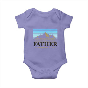 Funny Christian Father Baby Onesie The Righteous Man Walks In His Integrity Fathers Day TS11 Violet Print Your Wear