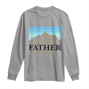 Funny Christian Father Long Sleeve Shirt The Righteous Man Walks In His Integrity Fathers Day TS11 Sport Gray Print Your Wear