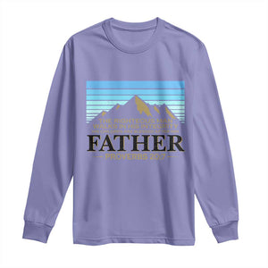 Funny Christian Father Long Sleeve Shirt The Righteous Man Walks In His Integrity Fathers Day TS11 Violet Print Your Wear