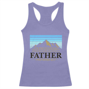 Funny Christian Father Racerback Tank Top The Righteous Man Walks In His Integrity Fathers Day TS11 Violet Print Your Wear
