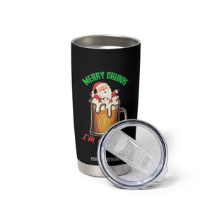 Funny Christmas Beer Tumbler Cup Merry Drunk I'm Xmas Wasted Santa TS11 Print Your Wear