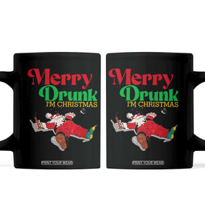 Funny Christmas Beers Coffee Mug Merry Drunk I'm Christmas Santa TS11 Black Print Your Wear