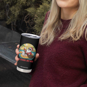 Funny Christmas In July Tumbler Cup No Cookies Just Beer Santa Summer Season Eagle Float TS11 Print Your Wear