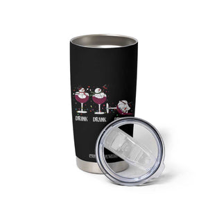 Funny Christmas Wine Tumbler Cup Drink Drank Drunk Snowman Xmas TS11 Print Your Wear