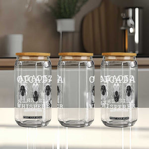 Funny Cicada Whisperer Glass Can Periodical Cicada Swarm TS11 Print Your Wear