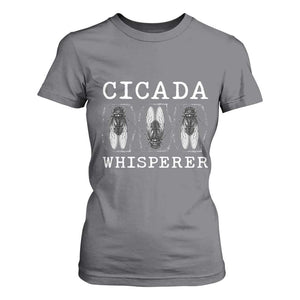 Funny Cicada Whisperer T Shirt For Women Periodical Cicada Swarm TS11 Charcoal Print Your Wear