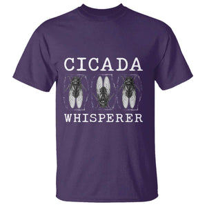 Funny Cicada Whisperer T Shirt Periodical Cicada Swarm TS11 Purple Print Your Wear
