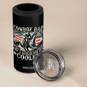 Funny Cowboy Dad Like A Regular Dad But Cooler 4 in 1 Can Cooler Tumbler Western Country Dad Fathers Day TS11 Print Your Wear