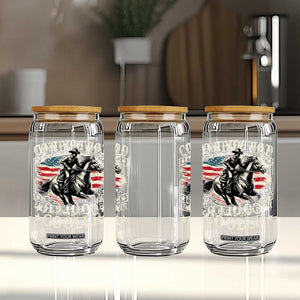 Funny Cowboy Dad Like A Regular Dad But Cooler Glass Can Western Country Dad Fathers Day TS11 Print Your Wear