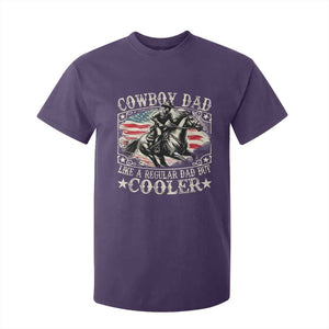Funny Cowboy Dad Like A Regular Dad But Cooler T Shirt For Kid Western Country Dad Fathers Day TS11 Purple Print Your Wear