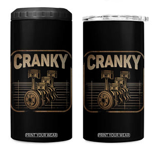 Funny Cranky Car Engine Crankshaft Cars Lover Mechanics 4 in 1 Can Cooler Tumbler Fathers Day TS11 One Size: 16 oz Black Print Your Wear
