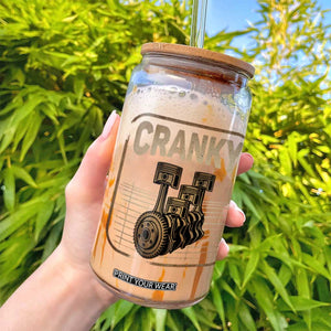 Funny Cranky Car Engine Crankshaft Cars Lover Mechanics Glass Can Fathers Day TS11 Print Your Wear