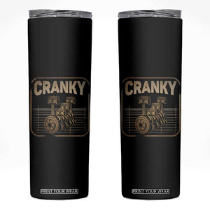 Funny Cranky Car Engine Crankshaft Cars Lover Mechanics Skinny Tumbler Fathers Day TS11 Black Print Your Wear