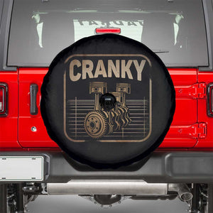 Funny Cranky Car Engine Crankshaft Cars Lover Mechanics Spare Tire Cover Fathers Day TS11 Black Print Your Wear