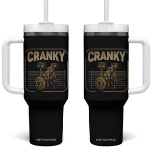Funny Cranky Car Engine Crankshaft Cars Lover Mechanics Tumbler With Handle Fathers Day TS11 One Size: 40 oz Black Print Your Wear
