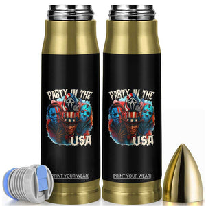 Funny Creepy 4th Of July Party In The USA Bullet Tumbler 4th Of July Horror Movie Independence Day TS11 Black Print Your Wear