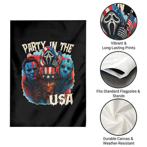 Funny Creepy 4th Of July Party In The USA Garden Flag 4th Of July Horror Movie Independence Day TS11 Print Your Wear