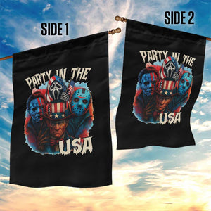 Funny Creepy 4th Of July Party In The USA Garden Flag 4th Of July Horror Movie Independence Day TS11 Print Your Wear