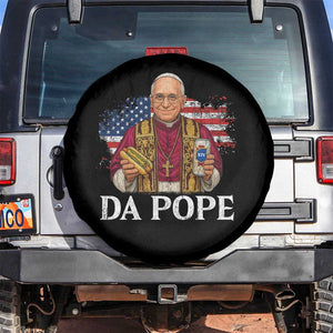 Funny Da Pope America Chicago Leo XIV Spare Tire Cover Hotdog And Beer TS11 No hole Black Print Your Wear