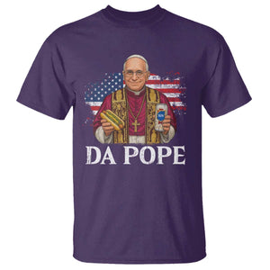 Funny Da Pope America Chicago Leo XIV T Shirt Hotdog And Beer TS11 Purple Print Your Wear