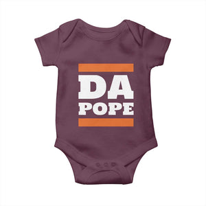 Funny Da Pope From America Chicago Baby Onesie TS11 Maroon Print Your Wear