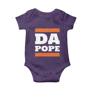 Funny Da Pope From America Chicago Baby Onesie TS11 Purple Print Your Wear