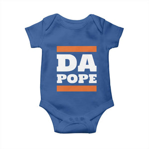 Funny Da Pope From America Chicago Baby Onesie TS11 Royal Blue Print Your Wear