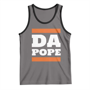 Funny Da Pope From America Chicago Tank Top TS11 Deep Heather Black Print Your Wear