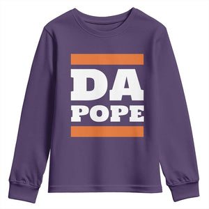 Funny Da Pope From America Chicago Youth Sweatshirt TS11 Purple Print Your Wear