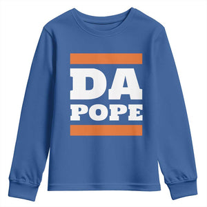 Funny Da Pope From America Chicago Youth Sweatshirt TS11 Royal Blue Print Your Wear