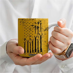 Funny Dad Coffee Mug Grandpa Mechanic Handyman Engine Oil Filter Cup TB10 Print Your Wear