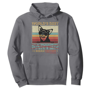 Funny Dad Dog Hoodie Fathers Day World's Best Farter I Mean Father TS10 Charcoal Print Your Wear