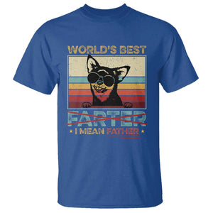 Funny Dad Dog T Shirt Fathers Day World's Best Farter I Mean Father TS10 Royal Blue Print Your Wear