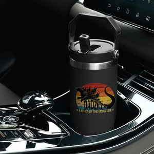 Funny Dad Giant Monster Flip Straw Tumbler Dadzilla Father Of The Monster Fathers Day TS11 Print Your Wear