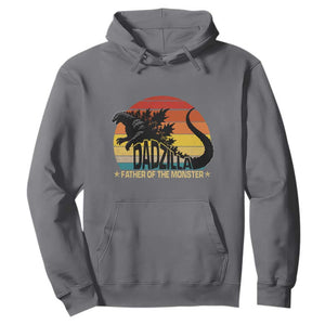 Funny Dad Giant Monster Hoodie Dadzilla Father Of The Monster Fathers Day TS11 Charcoal Print Your Wear