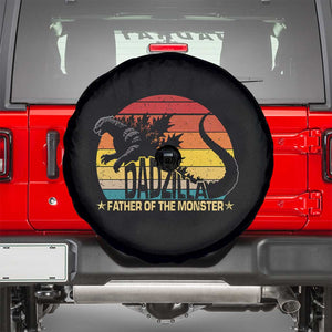 Funny Dad Giant Monster Spare Tire Cover Dadzilla Father Of The Monster Father's Day TS11 Black Print Your Wear