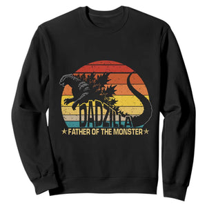 Funny Dad Giant Monster Sweatshirt Dadzilla Father Of The Monster Fathers Day TS11 Black Print Your Wear