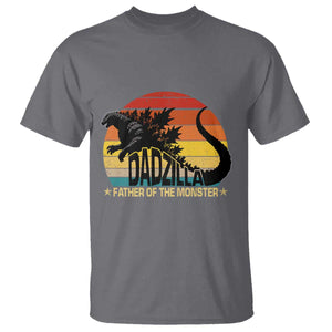 Funny Dad Giant Monster T Shirt Dadzilla Father Of The Monster Fathers Day TS11 Charcoal Print Your Wear