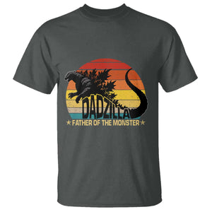 Funny Dad Giant Monster T Shirt Dadzilla Father Of The Monster Fathers Day TS11 Dark Heather Print Your Wear