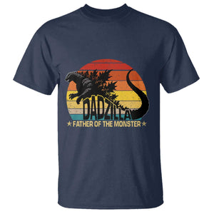 Funny Dad Giant Monster T Shirt Dadzilla Father Of The Monster Fathers Day TS11 Navy Print Your Wear
