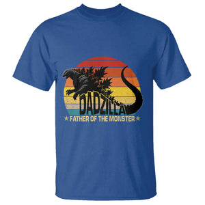 Funny Dad Giant Monster T Shirt Dadzilla Father Of The Monster Fathers Day TS11 Royal Blue Print Your Wear