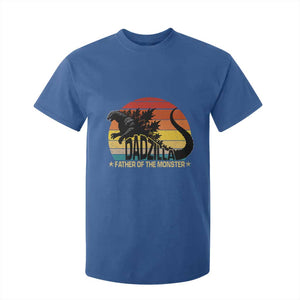 Funny Dad Giant Monster T Shirt For Kid Dadzilla Father Of The Monster Fathers Day TS11 Royal Blue Print Your Wear