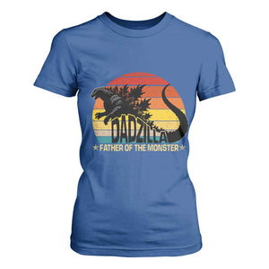 Funny Dad Giant Monster T Shirt For Women Dadzilla Father Of The Monster Fathers Day TS11 Royal Blue Print Your Wear