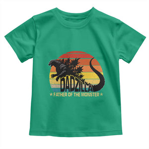 Funny Dad Giant Monster Toddler T Shirt Dadzilla Father Of The Monster Father's Day TS11 Irish Green Print Your Wear