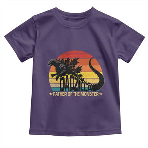 Funny Dad Giant Monster Toddler T Shirt Dadzilla Father Of The Monster Father's Day TS11 Purple Print Your Wear