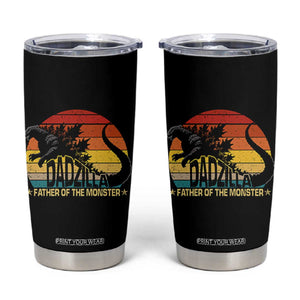 Funny Dad Giant Monster Tumbler Cup Dadzilla Father Of The Monster Fathers Day TS11 Black Print Your Wear
