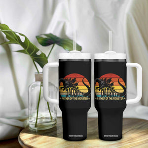 Funny Dad Giant Monster Tumbler With Handle Dadzilla Father Of The Monster Fathers Day TS11 Print Your Wear