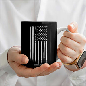 Funny Dad Grandpa Coffee Mug That's What I Do I Fix Stuff And I Know Things American Flag TB10 Print Your Wear