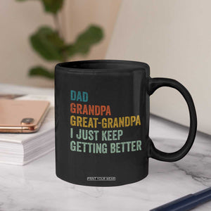 Funny Dad Great Grandpa Coffee Mug Retro Fathers Day TS10 Print Your Wear